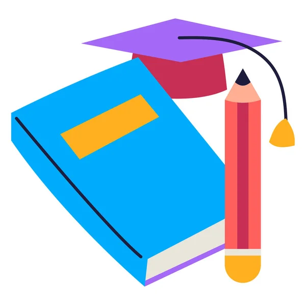Student Web Icon Simple Illustration — Stock Vector