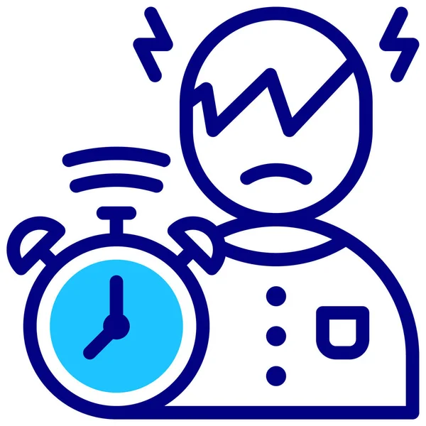 Deadline Time Management Vector Illustration — Stock Vector