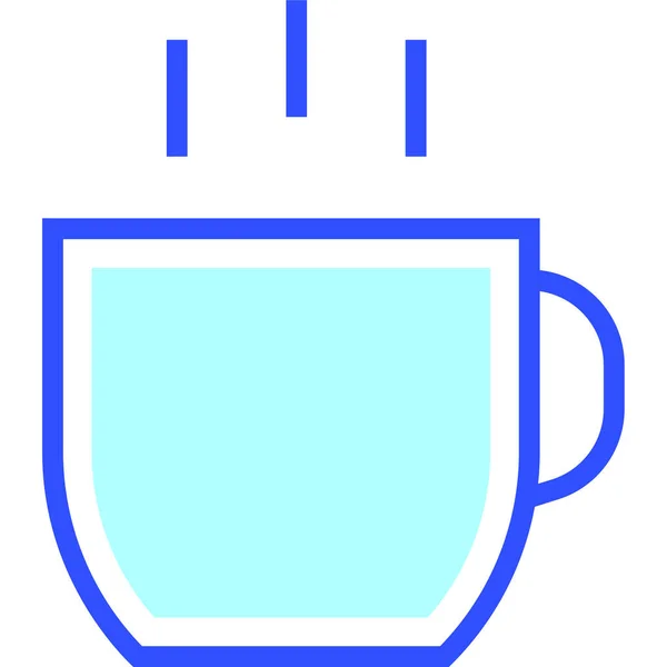 Tasse Café Illustration Simple Web — Image vectorielle