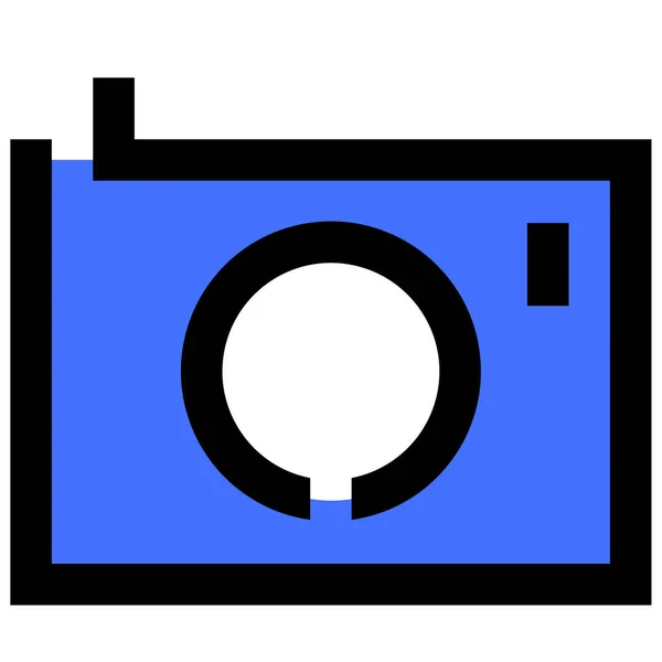Kamera Symbol Vektorillustration Einfaches Design — Stockvektor