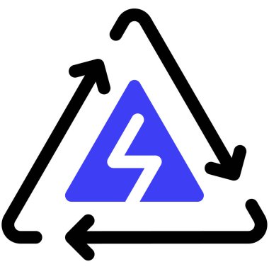 enerji vektörü simgesi modern illüstrasyon