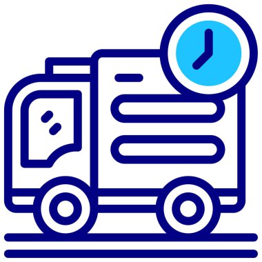 Teslimat. Web simgesi basit illüstrasyon