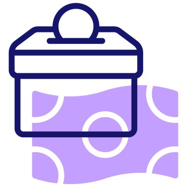 Bağış. Web simgesi basit illüstrasyon