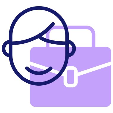 Hukuk ve adalet, web simgesi basit illüstrasyon