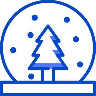 Kar Küresi. Web simgesi basit illüstrasyon 