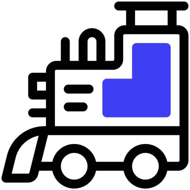 tren. Web simgesi basit illüstrasyon