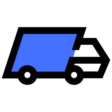 Teslimat. Web simgesi basit illüstrasyon