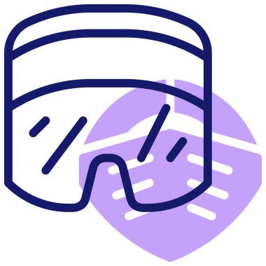 gözlük simgesi, vektör illüstrasyonu basit tasarım