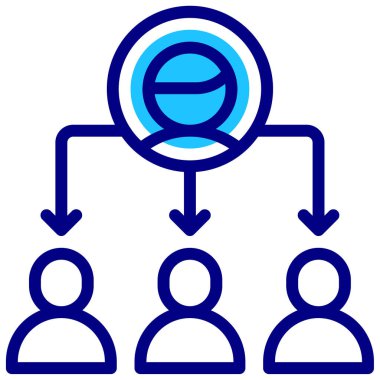 hiyerarşi. Web simgesi basit illüstrasyon