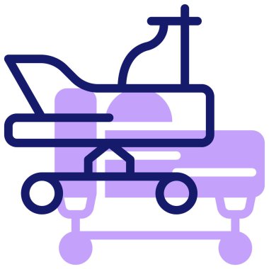 Hastane. Web simgesi basit illüstrasyon