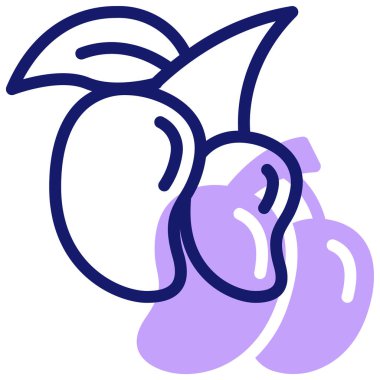 vector illustration of a purple and white heart