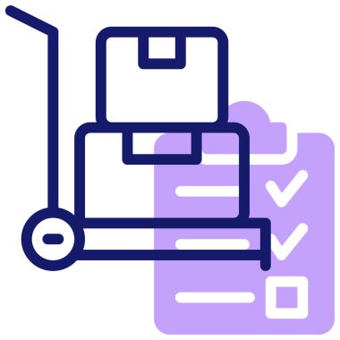 kutu taşıyıcı modern simge, vektör illüstrasyonu