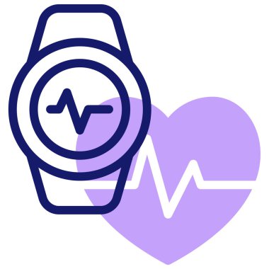 Akıllı saat. Web simgesi basit illüstrasyon 