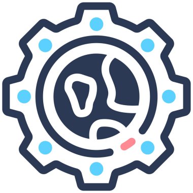 dişli simgesi vektör illüstrasyonu