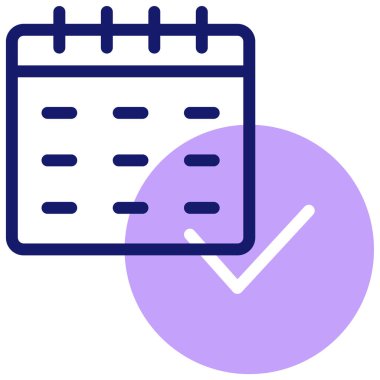 Takvim. Web simgesi basit illüstrasyon 