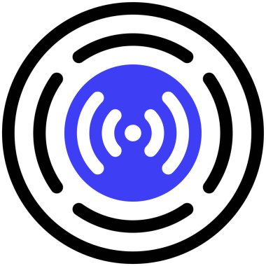 Akıcı Web simgesi, basit illüstrasyon