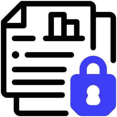 Güvenlik. Web simgesi basit illüstrasyon