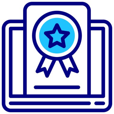 Başarı çizimi. Web simgesi, basit sanat