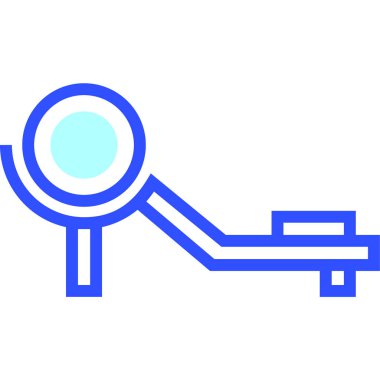 kürek makinesi ikon vektör illüstrasyonu