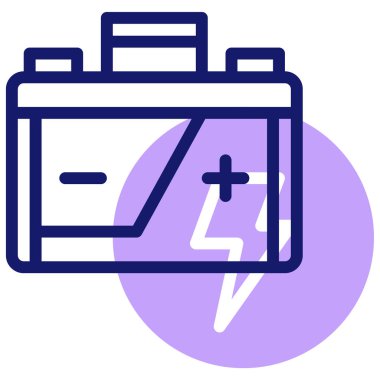 Pil. Web simgesi basit illüstrasyon 