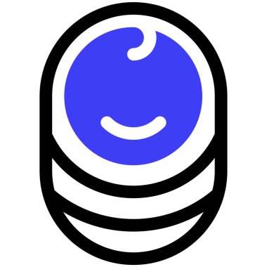 Bebek ürünlerinin vektör illüstrasyonu basit simge