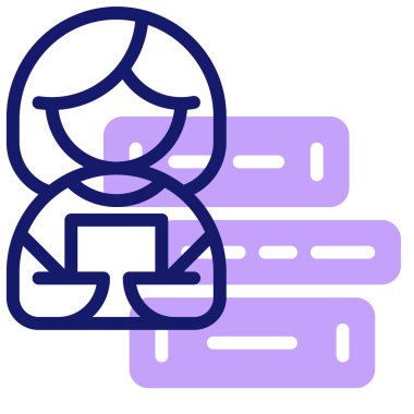 kitaplık simgesi, vektör illüstrasyonu basit tasarım