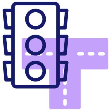 Trafik ışığı web simgesi basit tasarım