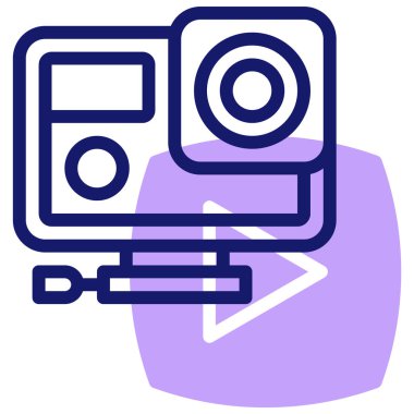 Kamera. Web simgesi basit illüstrasyon