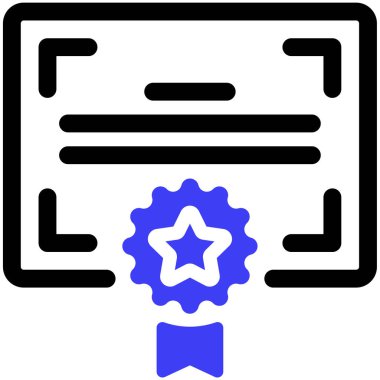 diploma. Web simgesi basit tasarım