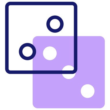 zar. Web simgesi basit illüstrasyon