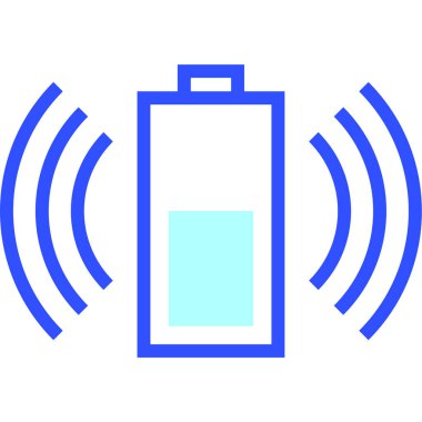 Kablosuz internet alanı. Web simgesi basit illüstrasyon 