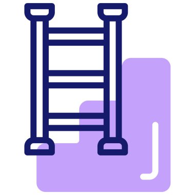 merdiven simgesi, vektör illüstrasyonu basit tasarım