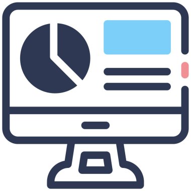 sunum web simgesi basit illüstrasyon