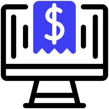 Fatura. Web simgesi basit tasarım