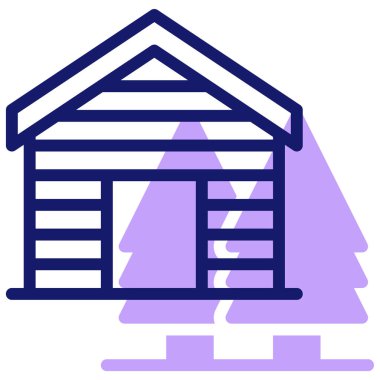 Bina. Web simgesi basit illüstrasyon 