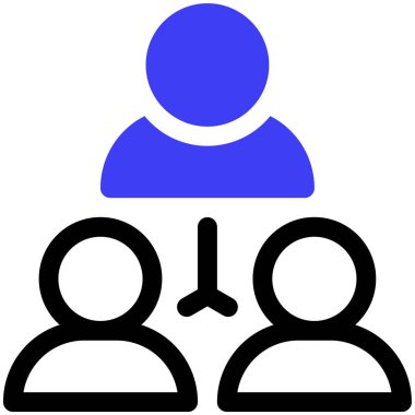 Bilgisayar ağı simgesi, vektör illüstrasyonu basit tasarım