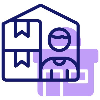 - Ajan. Web simgesi basit illüstrasyon 