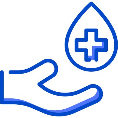 - Kan. Web simgesi basit illüstrasyon