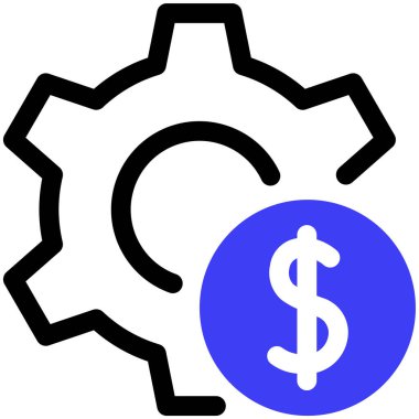 yönetim web simgesi basit illüstrasyon