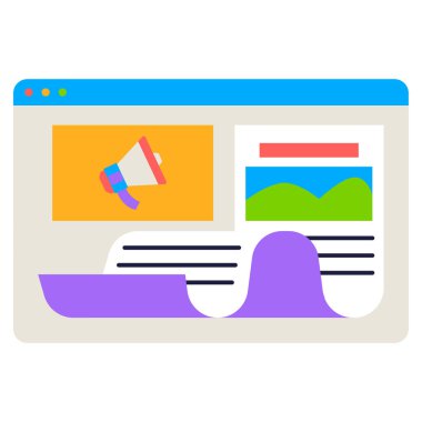 Madde modern simge, vektör illüstrasyonu