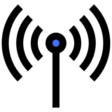 anten, basit web simgesi illüstrasyonu