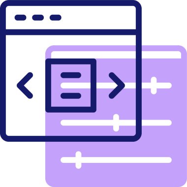 Kaydırıcı. Web simgesi basit illüstrasyon 