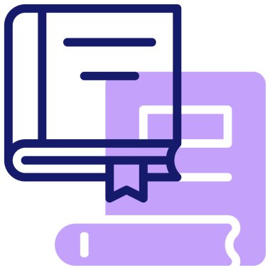 Kitap. Web simgesi basit illüstrasyon