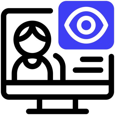 bilgisayar simgesi, vektör illüstrasyonu basit tasarım