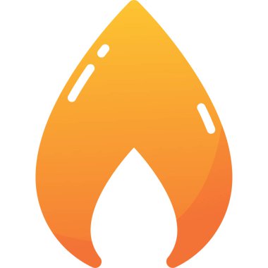 Yangın. Web simgesi basit illüstrasyon