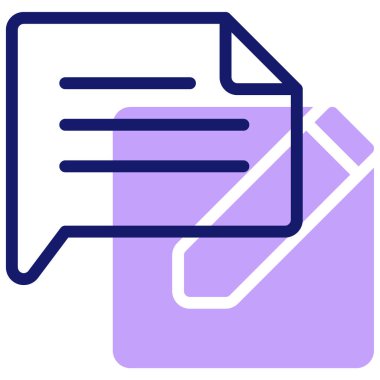 Bir mesajın vektör illüstrasyonu 