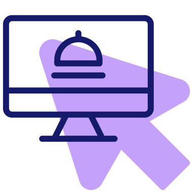 İnternet sitesinden sipariş. Web simgesi basit tasarım