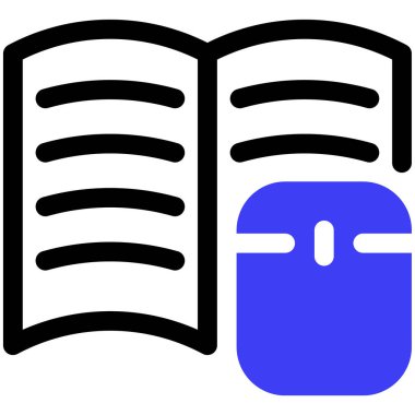 Kitap. Web simgesi basit illüstrasyon