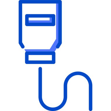 infüzyon simgesi, vektör illüstrasyonu basit tasarım