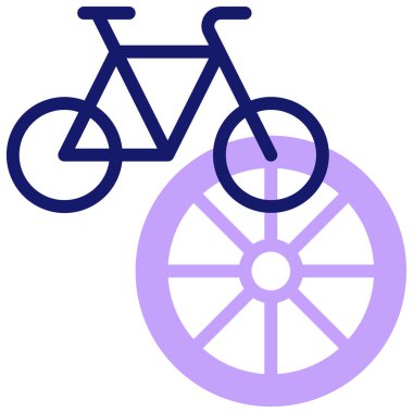 Bisiklet. Web simgesi basit illüstrasyon